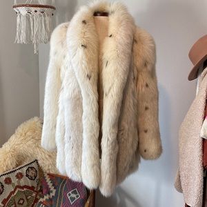 Vintage arctic fox Fur Coat